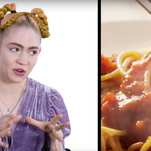You, too, can live like a star with Grimes' spaghetti, hotdog, and toast-centric meal plan