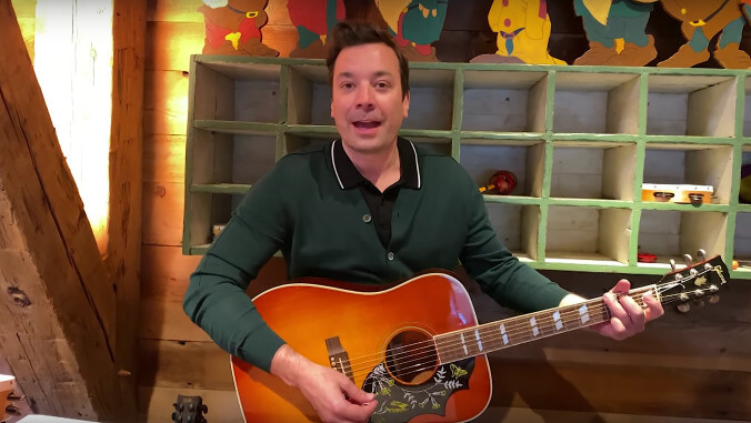 Late-night quarantine continues as Jimmy Fallon sings a St. Patrick's Day song from his rec room