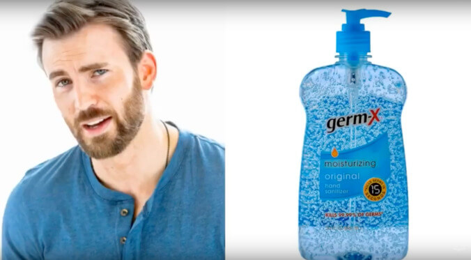 Soothe your jagged nerves with this thread of Chris Evans as hand sanitizers