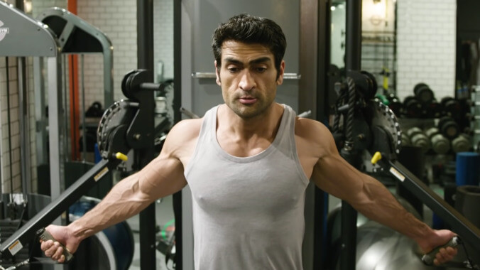 Kumail Nanjiani shows off the gym that turned him into a beefed-up hunk