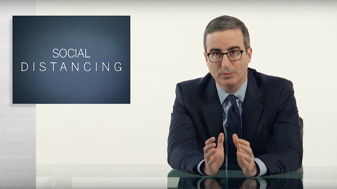 John Oliver offers some lonely coronavirus wisdom from inside the void