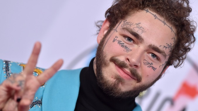 Post Malone, who has a Nirvana face tattoo, is doing some Nirvana covers for COVID-19 relief