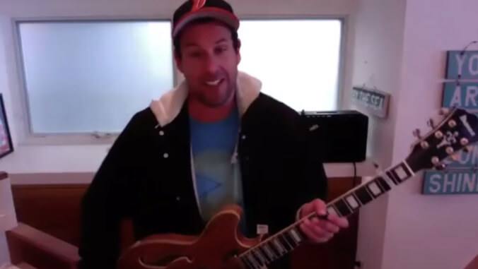 Adam Sandler debuts sweet and funny "Quarantine Song" on Fallon