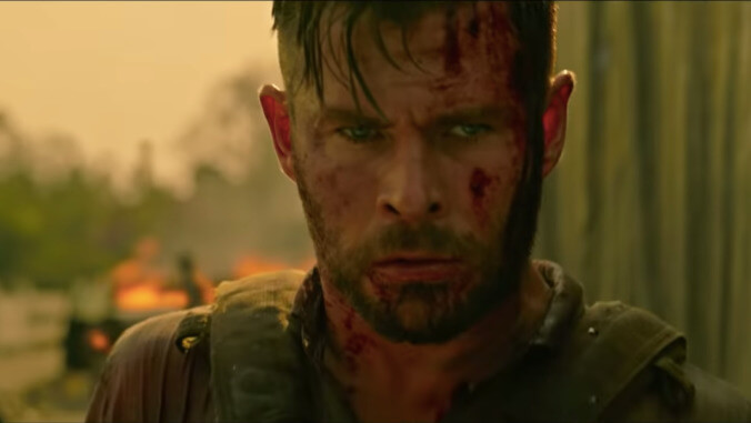 Chris Hemsworth and a bazooka star in this explosive trailer for the Russo-produced Extraction