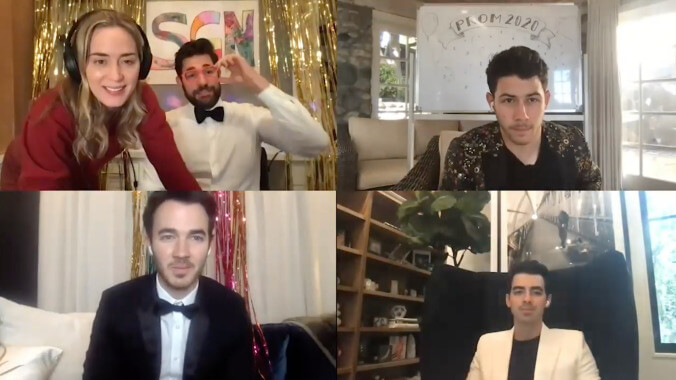 John Krasinski’s livestreamed prom featured the Jonas Brothers, Billie Eilish, dancing dogs