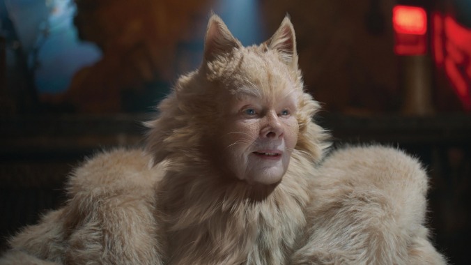 Judi Dench says her Cats character looked like she had "five foxes fucking on [her] back"