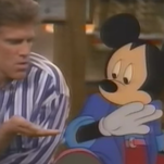 Revisit a simpler time when Mickey Mouse visited the cast of Cheers