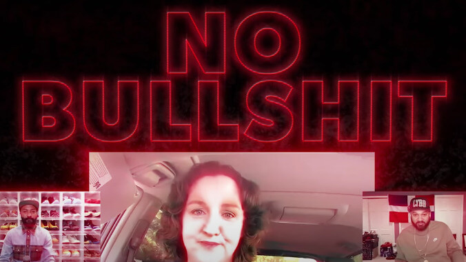 From her minivan, Katie Porter shows Desus and Mero how to run down Trump's unqualified flunkies