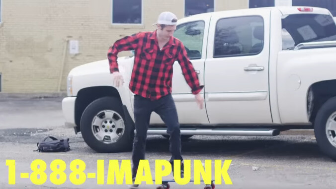 "Punk kid" airs commercial asking boomers to call into his advice hotline