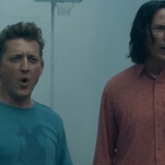 Bill and Ted debate intellectual property laws in Bill & Ted Face The Music's trailer