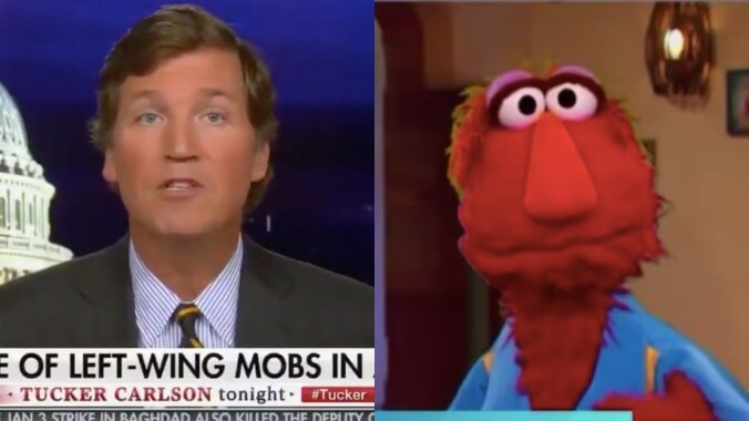 Tucker Carlson is mad that Sesame Street is talking about racism