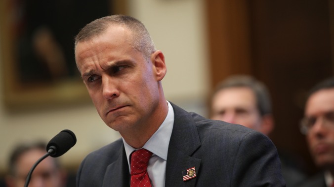 Comedian gets Trump goon Corey Lewandowski to celebrate child's "poopies"