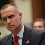 Comedian gets Trump goon Corey Lewandowski to celebrate child's "poopies"