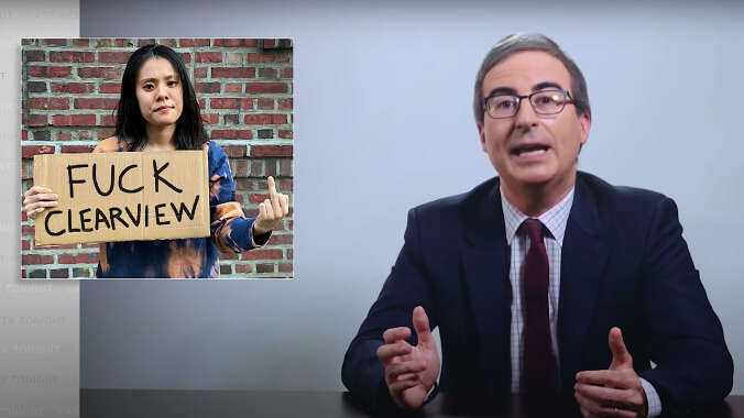 John Oliver unmasks the company selling your face to law enforcement, dictators, Walmart