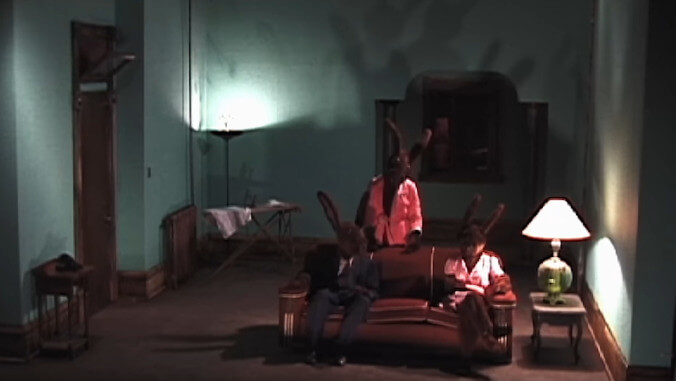 The first episode of David Lynch's "hilarious" Rabbits sitcom has hopped onto YouTube