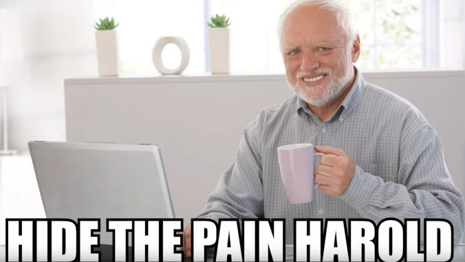 Meet the charming man behind the "Hide The Pain, Harold" meme