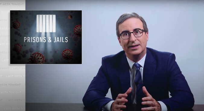 John Oliver takes on the pandemic "death cruise ships" that are American prisons and jails