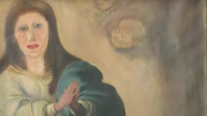 Sorry, Monkey Christ, there's a new botched art restoration in town