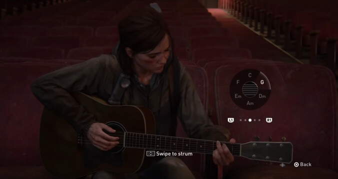 Some sadist is making Ellie play "Hurt" in The Last Of Us Part II