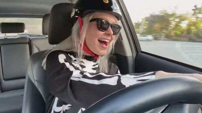 Phoebe Bridgers burns rubber with a DIY take on James Corden's Carpool Karaoke