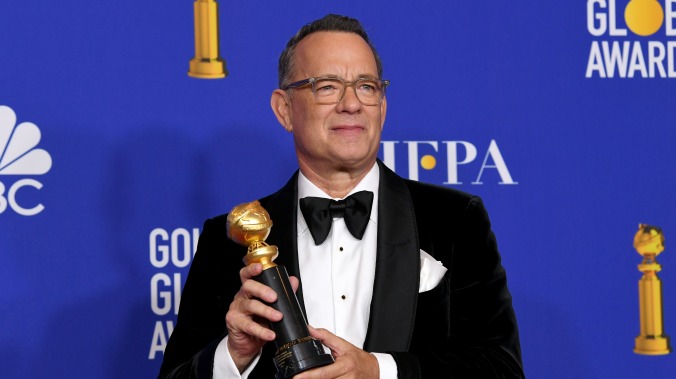 With no movies to star in, a desperate Tom Hanks resorts to selling virtual hot dogs at A's games