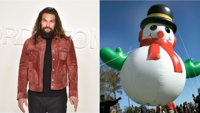 Jason Momoa is your new Frosty The Snowman, we guess