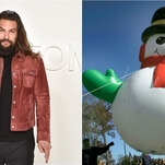 Jason Momoa is your new Frosty The Snowman, we guess