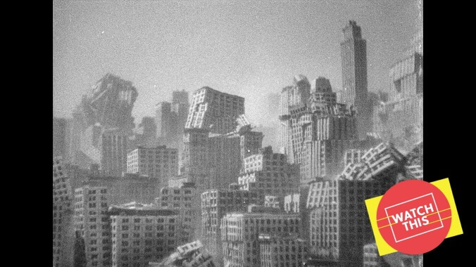 One of the earliest disaster movies destroyed New York and looked at life in the rubble