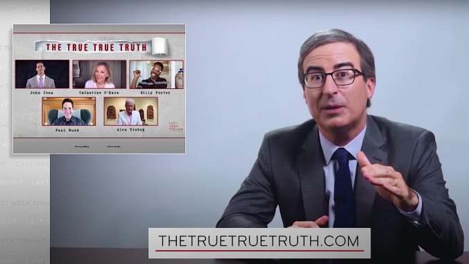 John Oliver enlists some trusted names to debunk COVID conspiracies—or does he?