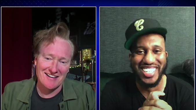 Chris Redd tells Conan how his quarantine has been like Breaking Bad, but for charity