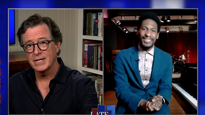 Stephen Colbert and Jon Batiste examine John Lewis' legacy: "He's inviting us to our greatness"