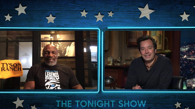 Jimmy Fallon encourages Mike Tyson's quest for cash, more head injuries