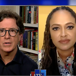Ava DuVernay tells Stephen Colbert about her newest project, exposing bad cops
