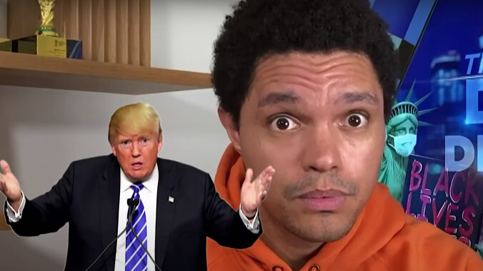 Trevor Noah mocks Trump for touting "Dr. Demon Sperm" when "Dr. Demon Semen" is right there