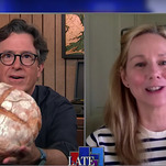 Shut-ins Stephen Colbert and Laura Linney mail each other suspect baked goods