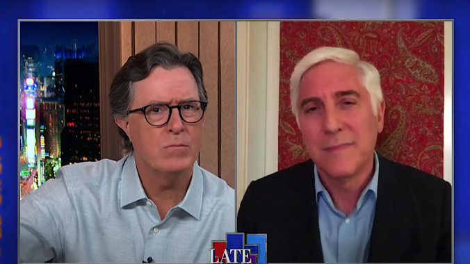 Stephen Colbert talks to a doctor—as opposed to Trump or Smash Mouth—on America's reopening