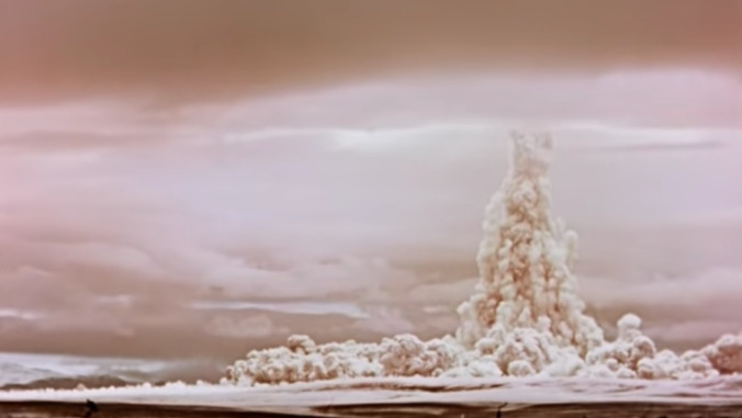 No big, just some declassified Soviet test footage of the largest hydrogen bomb ever detonated