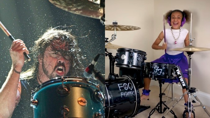 Dave Grohl escalates drum battle with 10-year old Nandi Bushell by writing her a theme song