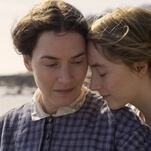 Kate Winslet and Saoirse Ronan fall into a seaside romance in the explicit but bloodless Ammonite