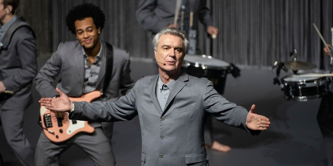 David Byrne did a stand-up set at Fred Armisen's behest, but you can't find it anywhere