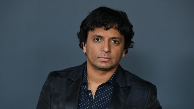 M. Night Shyamalan shows off the poster and title for his next movie, Old
