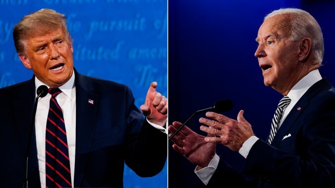 Biden casts Trump as the crybaby emoji following last night's sloppy debate