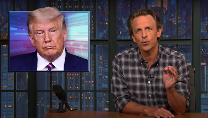 Seth Meyers gets stuck in a time loop examining Trump's never-ending cycle of tax fraud