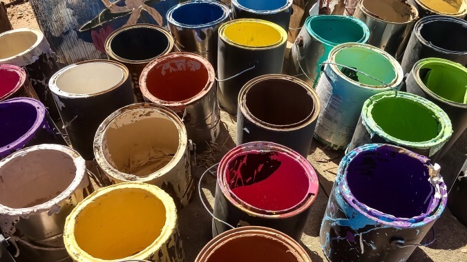 Please enjoy a man's endless quest to guess paint colors during the mixing process