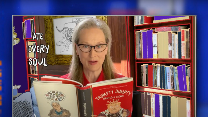 John Lithgow got Meryl Streep to read his Trump poetry for Stephen Colbert
