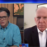 Stephen Colbert warily gets in bed with former CIA head and Trump critic John Brennan