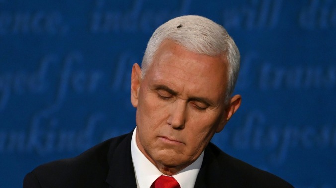 Welcome to the resistance, the fly on Mike Pence's head