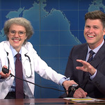 Ditching a go-nowhere bit for helpless laughter, Kate McKinnon is all of us at this point