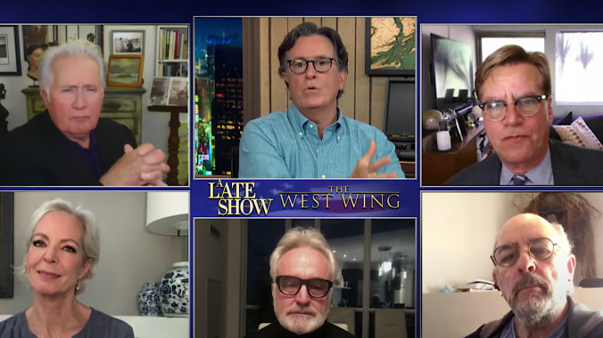 The West Wing takes over The Late Show to get out the vote