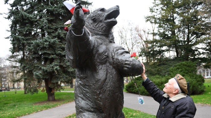 During WWII, a bear joined the Polish army